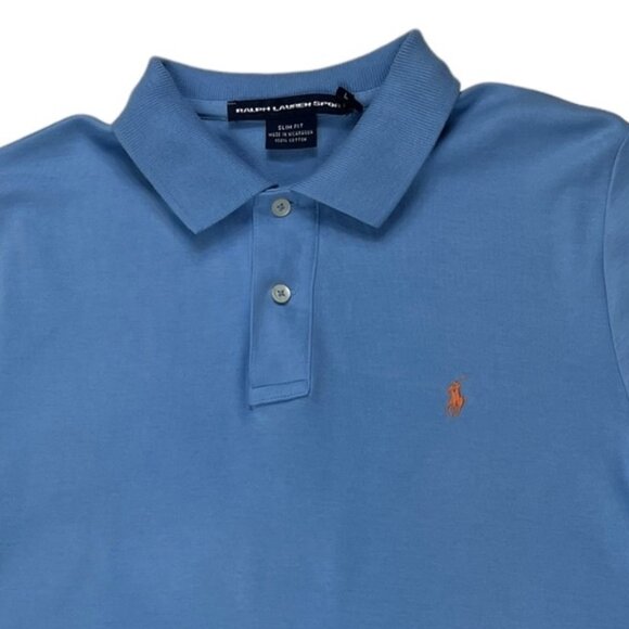 Ralph Lauren Sport Polo 100% Cotton Slim Fit Size Large Might fit Like a Medium - Picture 2 of 14